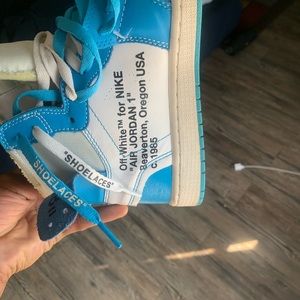 OFF WHITE X NIKE AIR JORDAN 1 men’s SIZE 9